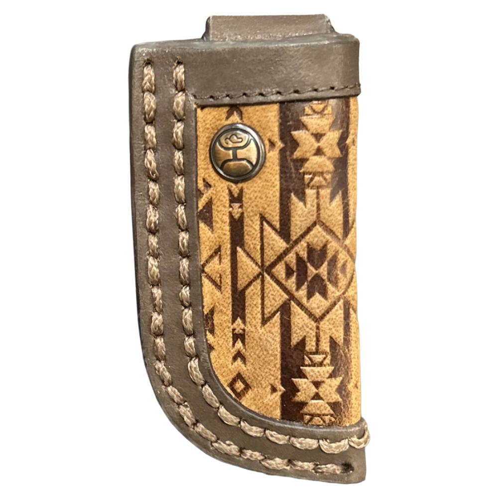 Hooey Men's "Monterrey" Tan Aztec Classic Knife Sheath HKS014-TNBR