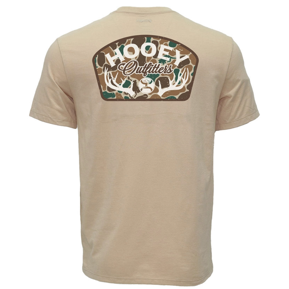 Hooey Men's "Outfitters" Tan Camo Graphic T-Shirt HT2615TN