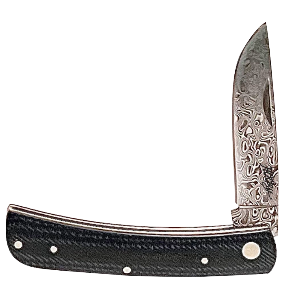 Hooey "Denim Damascus" Bronc Buster Knife HK2102