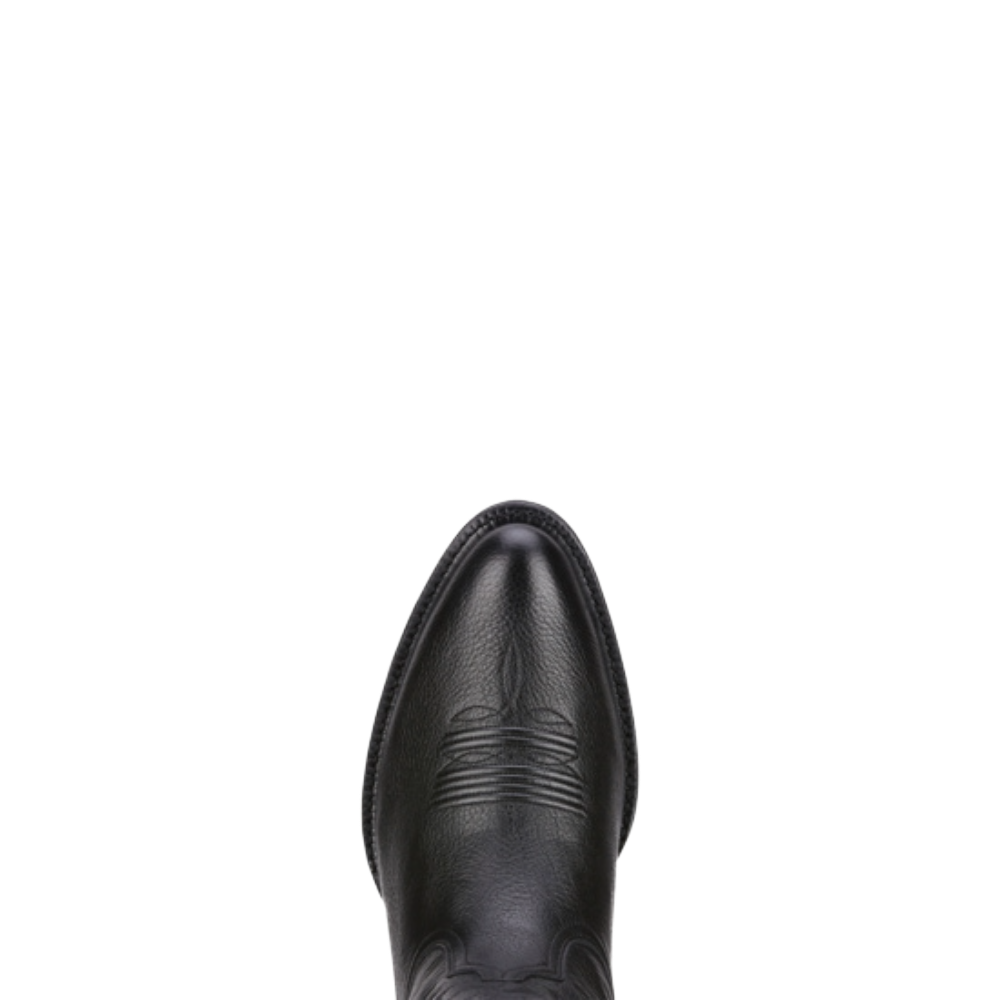 Ariat Mens Heritage Western R Toe Black Deertan Boots 10002218