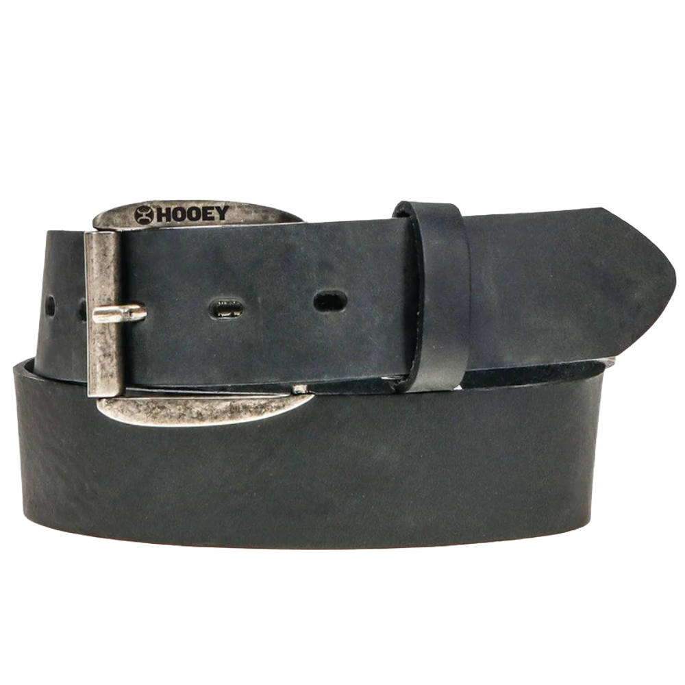 Hooey Men's "Classic Hooey Bomber" Black Leather Belt HMBLT040 - Wild West Boot Store