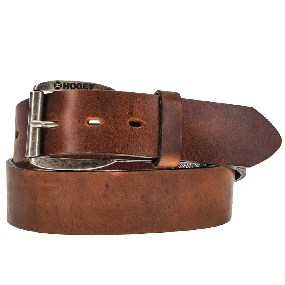 Hooey Men's "Classic Hooey Bomber" Brown Leather Belt HMBLT041