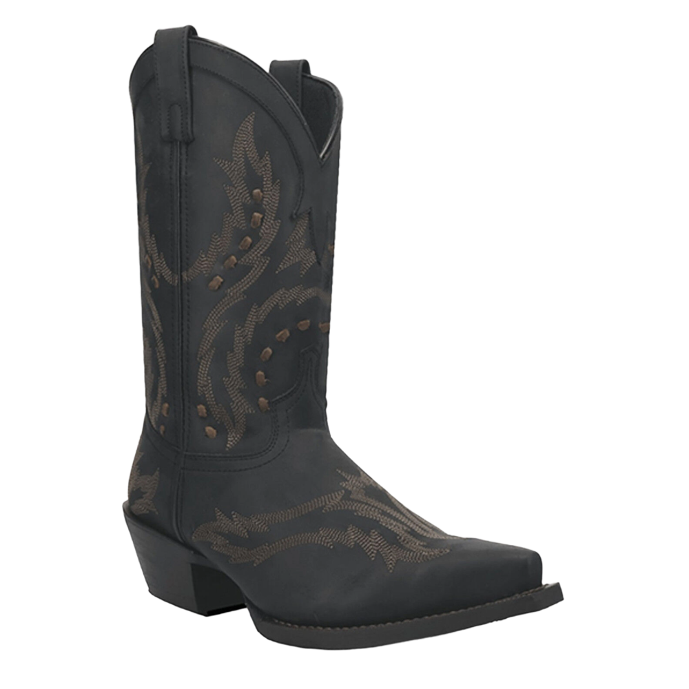 Laredo Men's Ryker Snip Toe Black Western Boot 70023