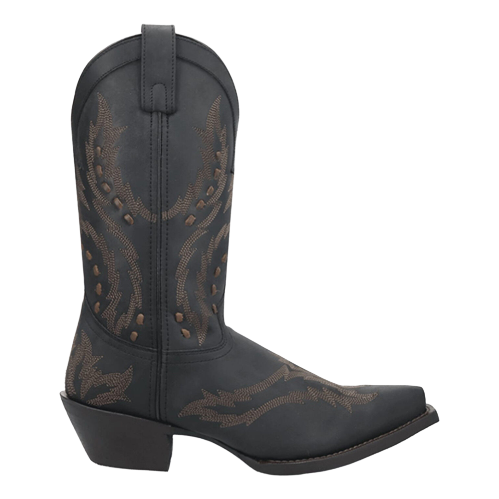 Laredo Men's Ryker Snip Toe Black Western Boot 70023