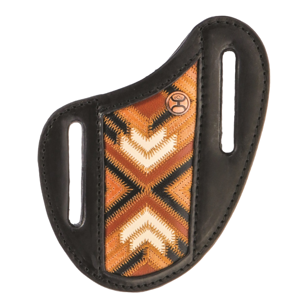 Hooey "Montezuma" Original Black Aztec Pancake Knife Sheath HKS004-TNBK