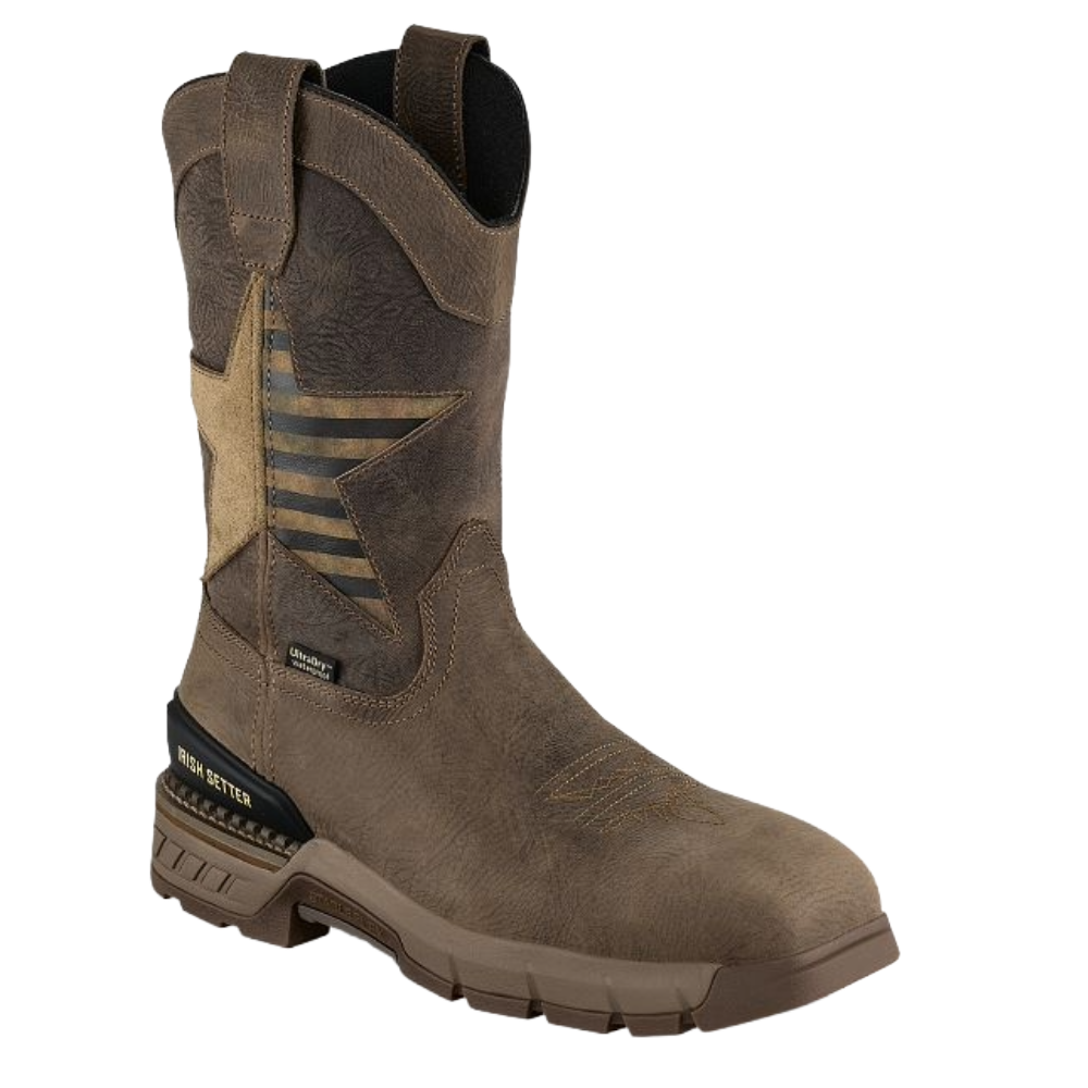 Irish Setter Men's Brown 11" Non-Metallic Waterproof Pull On Boots 84980 - Wild West Boot Store