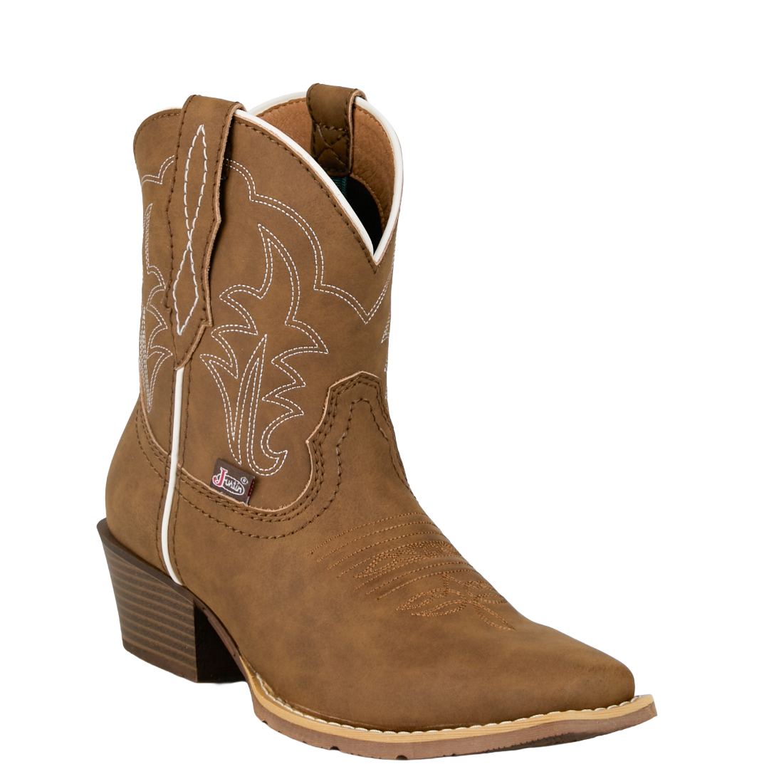 Justin Ladies Dee Brown Cowhide Leather Western Bootie GY9511