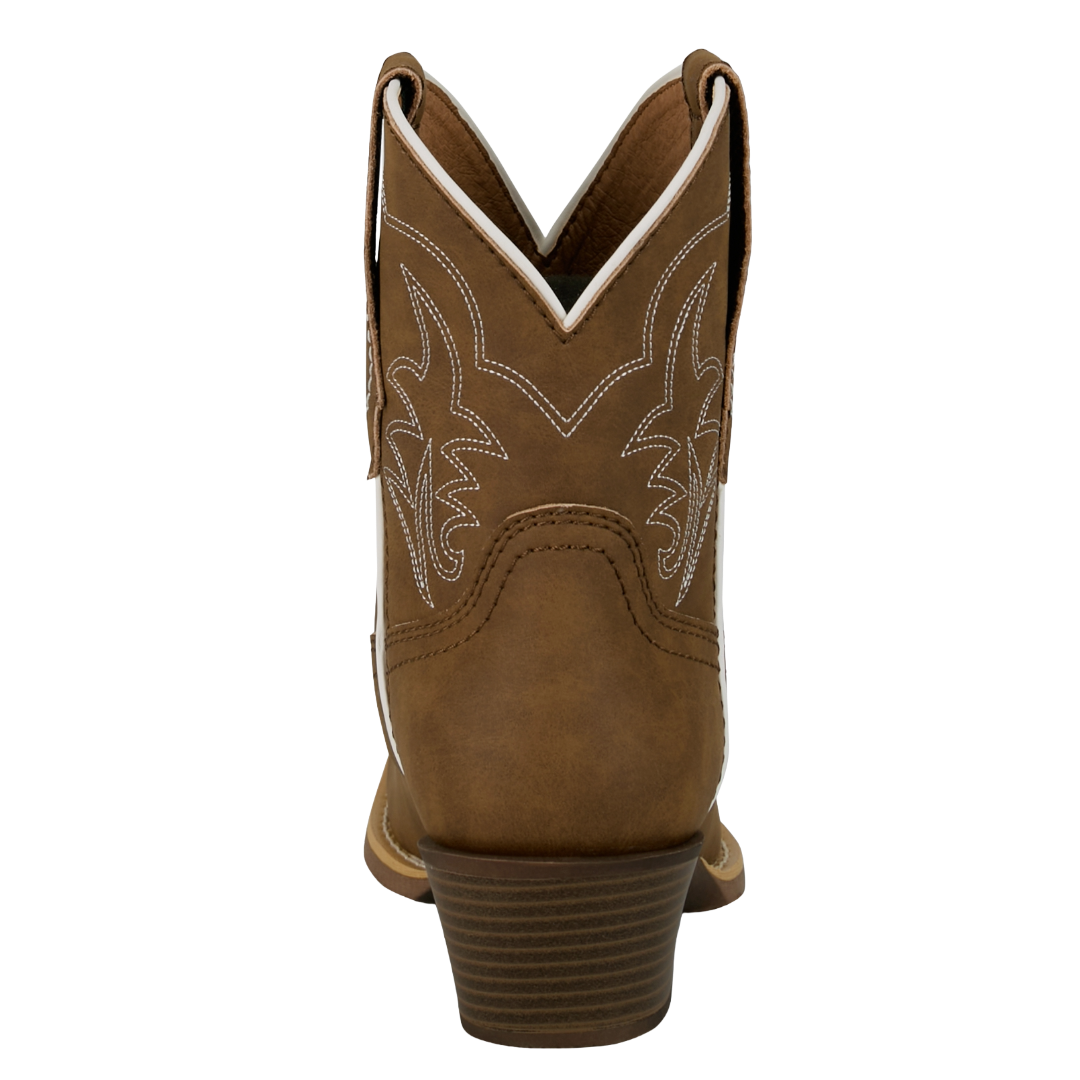 Justin Ladies Dee Brown Cowhide Leather Western Bootie GY9511