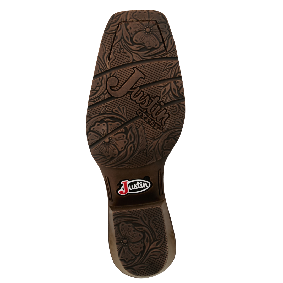 Justin Ladies Dee Brown Cowhide Leather Western Bootie GY9511