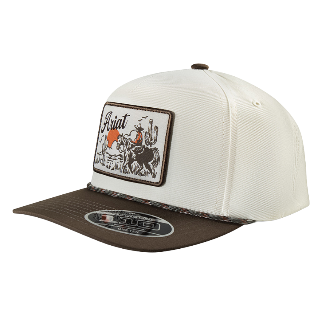 Ariat Men's Tan & Brown Desert Patch Trucker Cap A300095892 - Wild West Boot Store