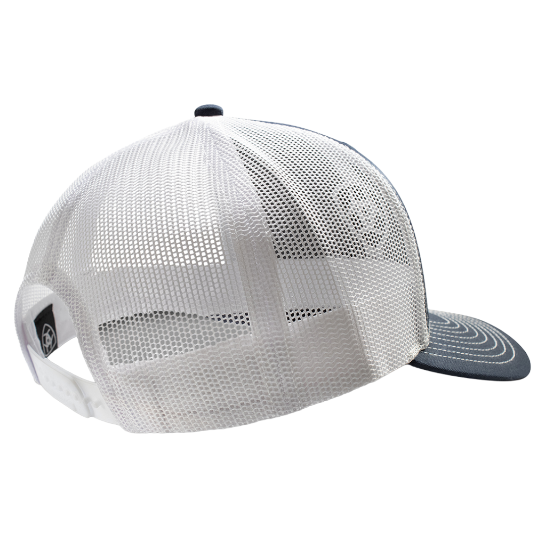 Ariat Men's Navy Blue 3D Logo Embroidery Trucker Cap A300094303 - Wild West Boot Store