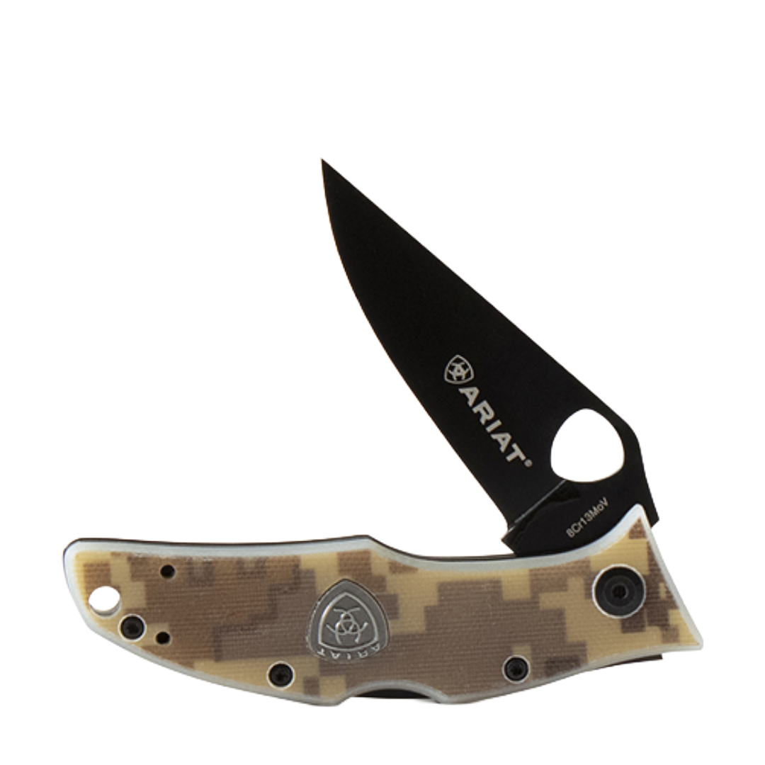 Ariat Men's Smooth MT Camo Folding Knife A710012297