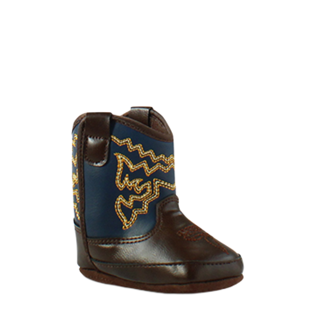 Ariat Infant's Lil Stomper Deadwood Brown & Blue Western Boots A442001002