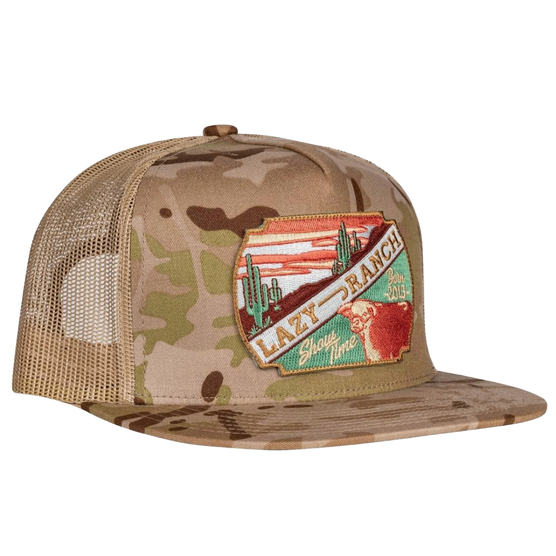 Lazy J Ranch Wear Desert Show Time Camo & Tan Trucker Cap CAMO4SHOW