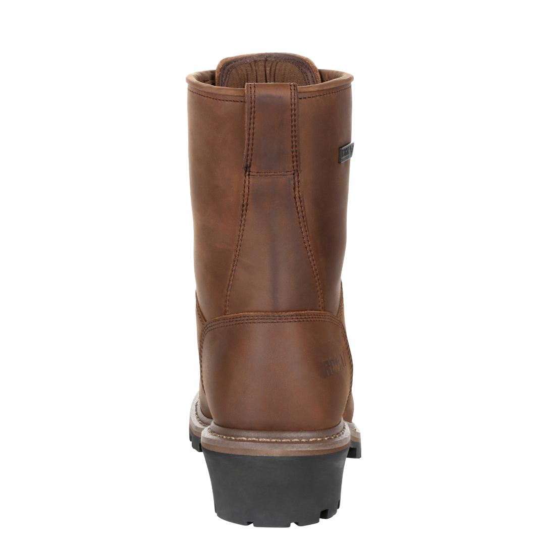 Rocky Men's Logger Composite Toe Waterproof Dark Brown Work Boots RKK0277