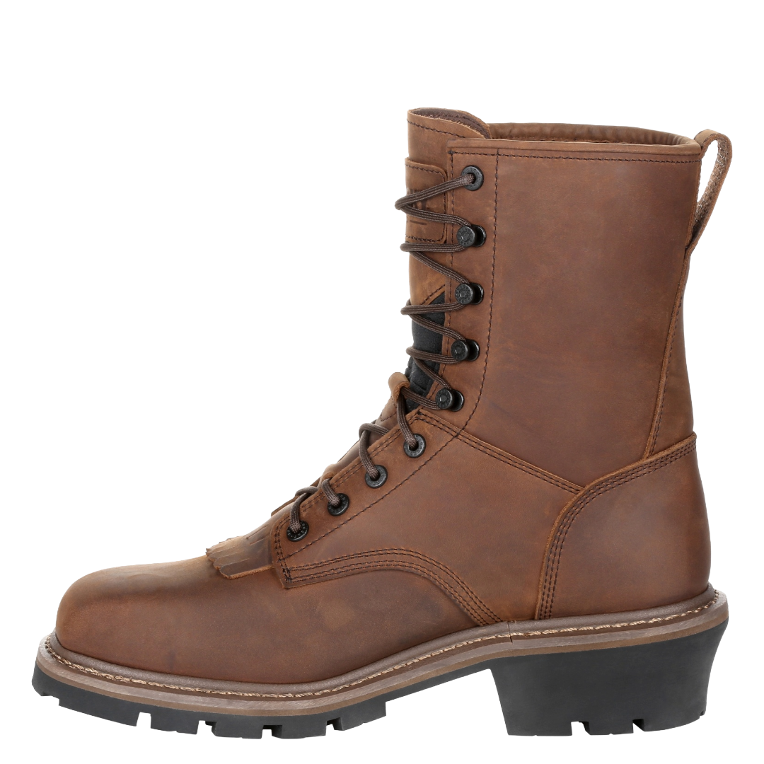 Rocky Men's Logger Composite Toe Waterproof Dark Brown Work Boots RKK0277