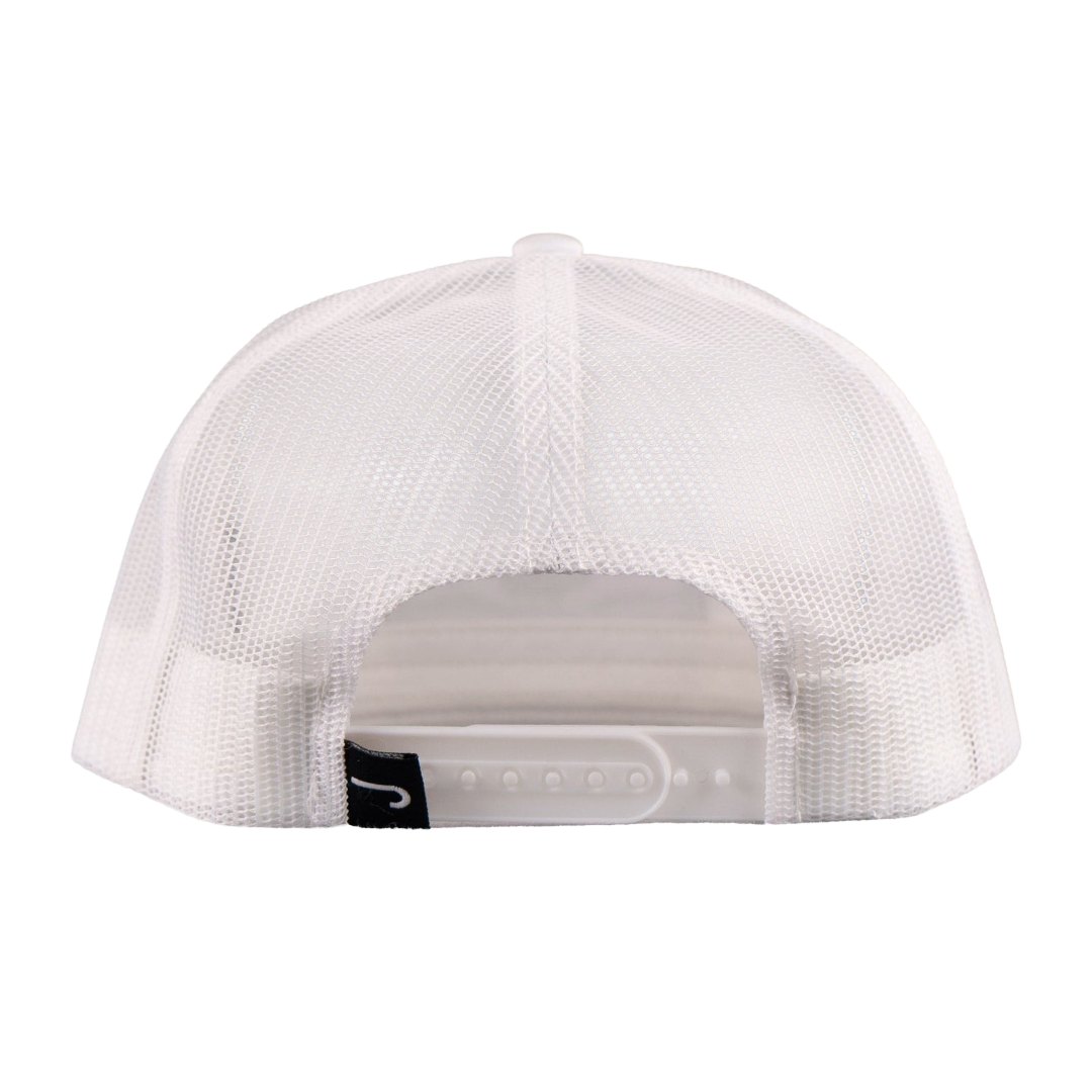 Lazy J Ranch Wear Fort Worth Classic White & Black Trucker Cap WHITE4-FTW-BLK