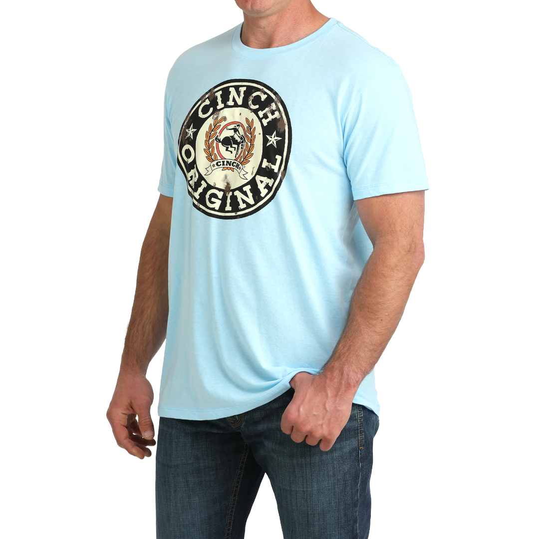 Cinch Men's Blue Cinch Original Short Sleeve T-Shirt MTT1690714