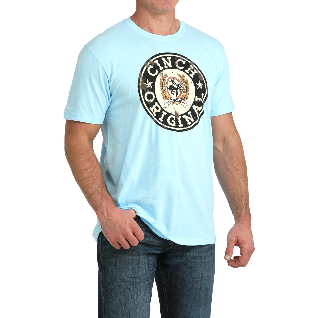 Cinch Men's Blue Cinch Original Short Sleeve T-Shirt MTT1690714