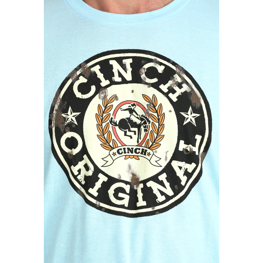 Cinch Men's Blue Cinch Original Short Sleeve T-Shirt MTT1690714