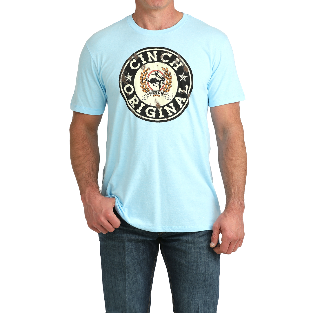 Cinch Men's Blue Cinch Original Short Sleeve T-Shirt MTT1690714