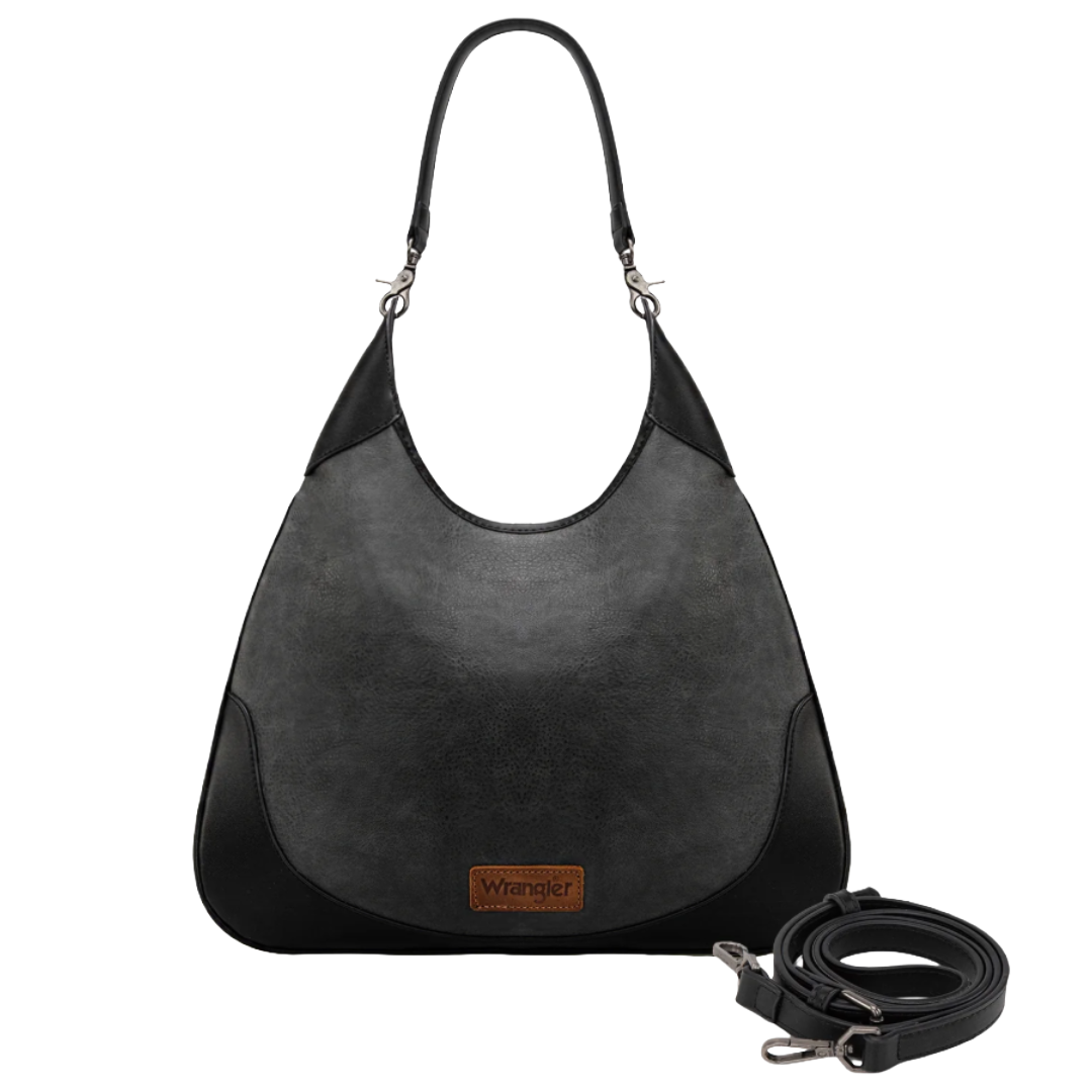 Wrangler Ladies Black Hobo Bag/Crossbody Bag WG242-918BK