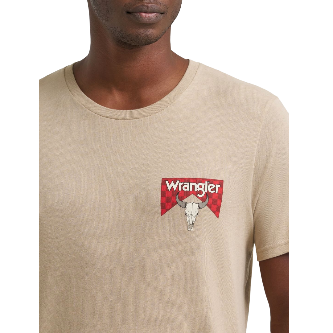 Wrangler Men's Trench Coat Heather Logo Graphic T-Shirt 112375727