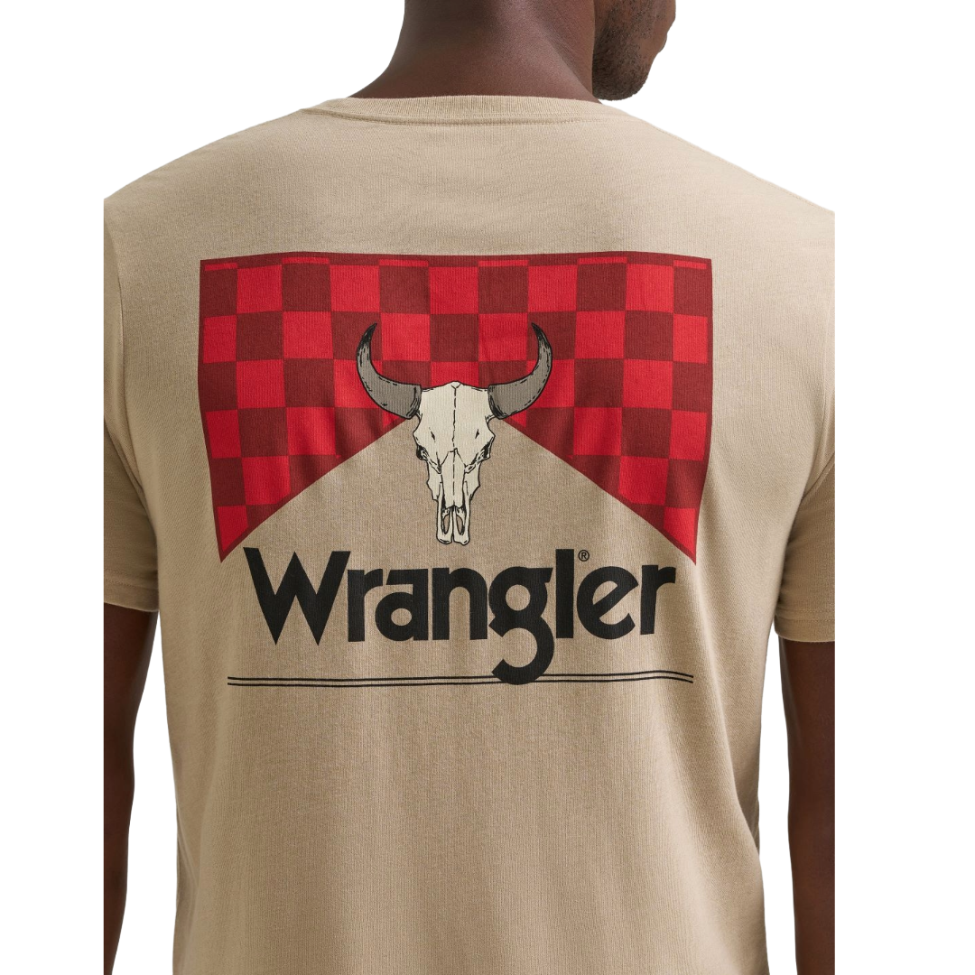 Wrangler Men's Trench Coat Heather Logo Graphic T-Shirt 112375727