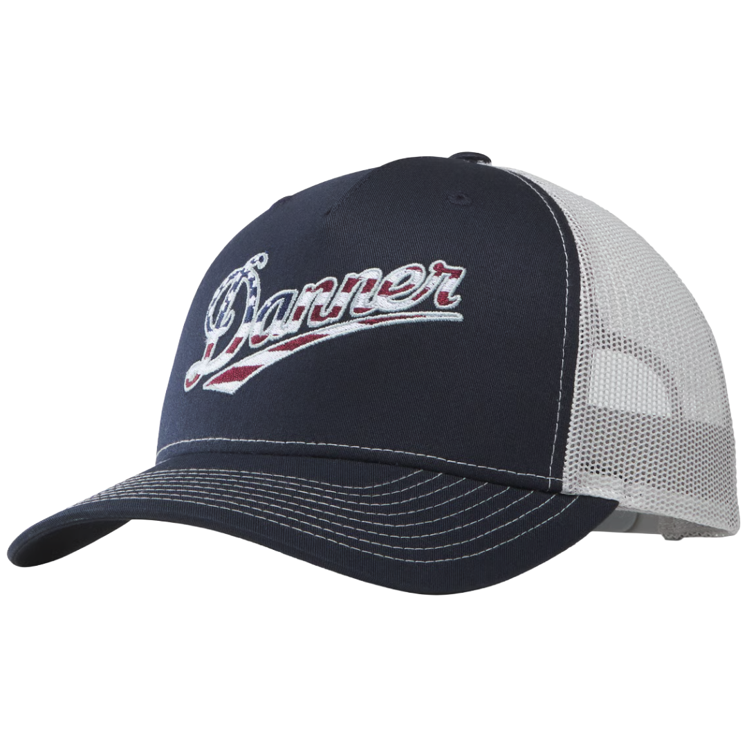 Danner Red, White, & Blue Logo Graphic Trucker Hat 90729