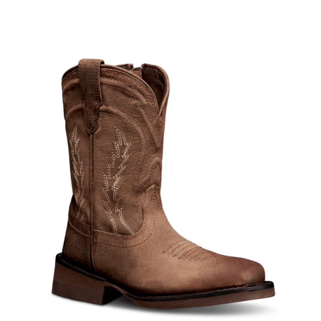 Tecovas Toddler's The Doc Cafe Goat Leather Western Boot 80002-CAF