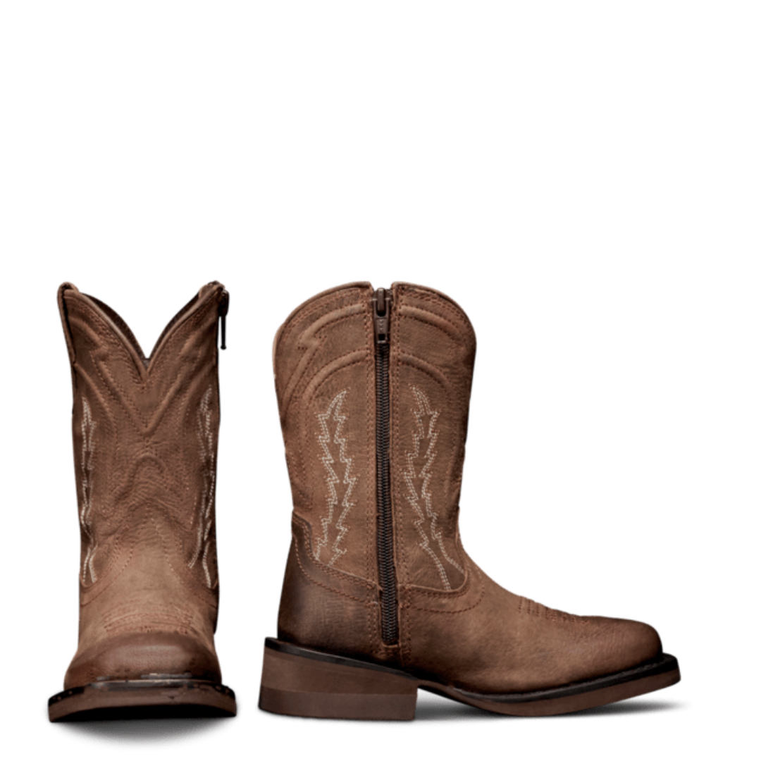 Tecovas Toddler's The Doc Cafe Goat Leather Western Boot 80002-CAF