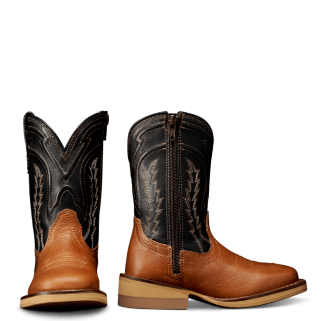 Tecovas Toddler's The Doc Tan Goat Leather Western Boot 80002-TAN