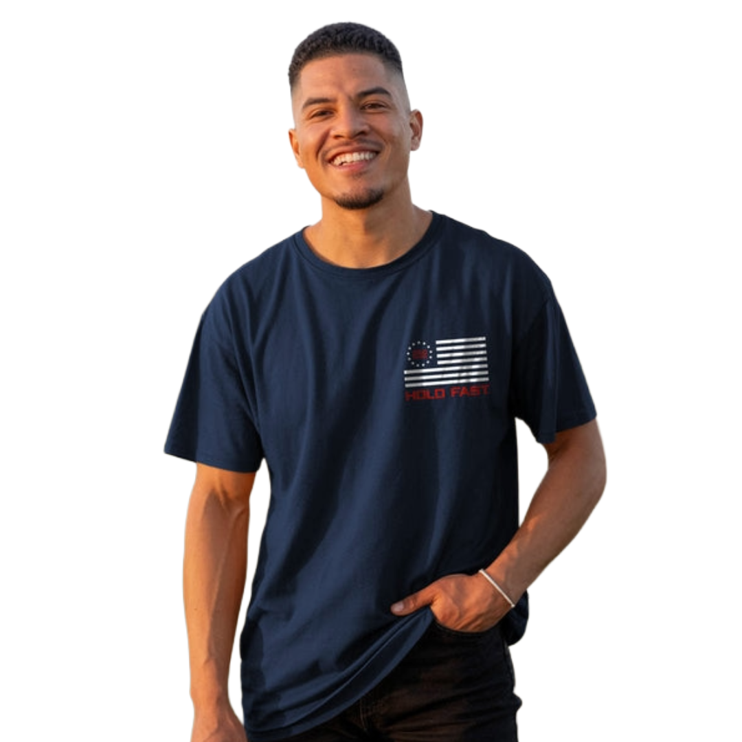 Hold Fast Unisex Holding Fast Navy Blue T-Shirt KHF5305