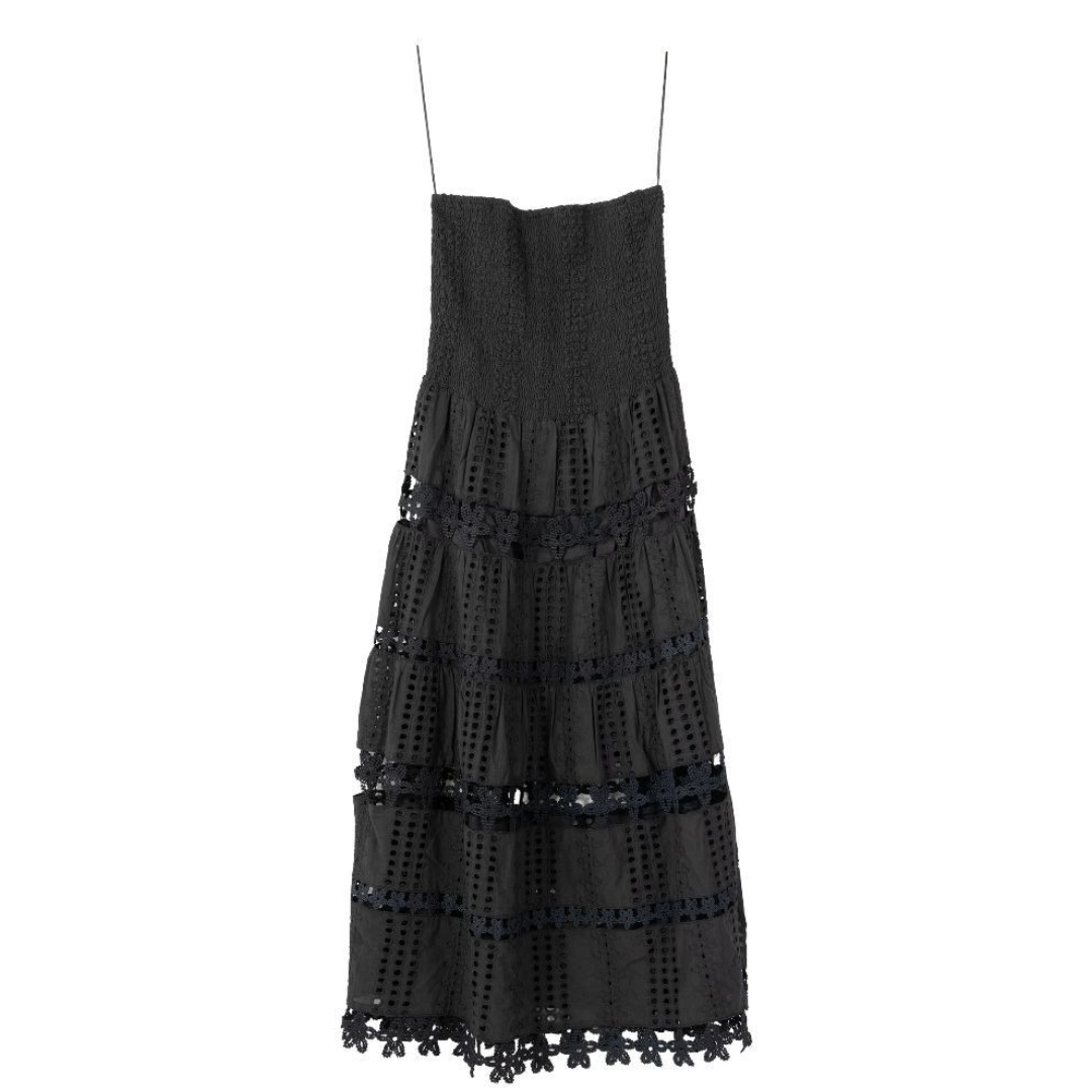 Simply Southern Ladies Schiffli Black Dress 0126-DRS-SCHIFFLI-BLACK