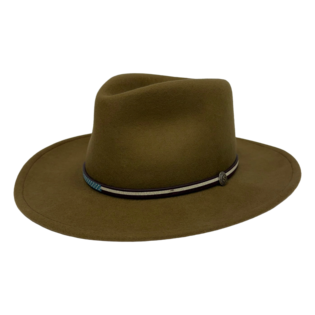 Stetson Bozeman USA 250th Driftwood Crushable Felt Western Hat TWB250-8132B5