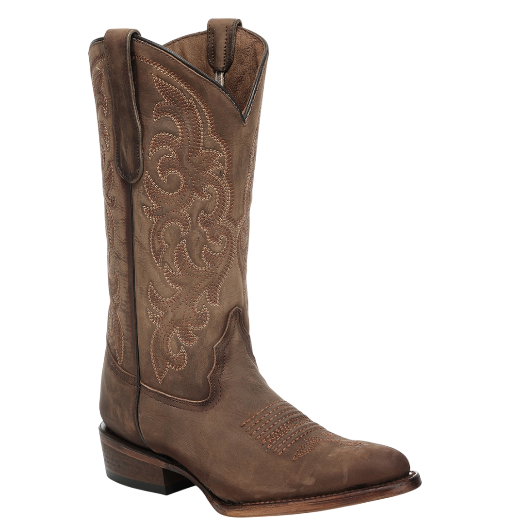 Circle G by Corral Men's Brown Embroidered Round Toe Western Boot L8105