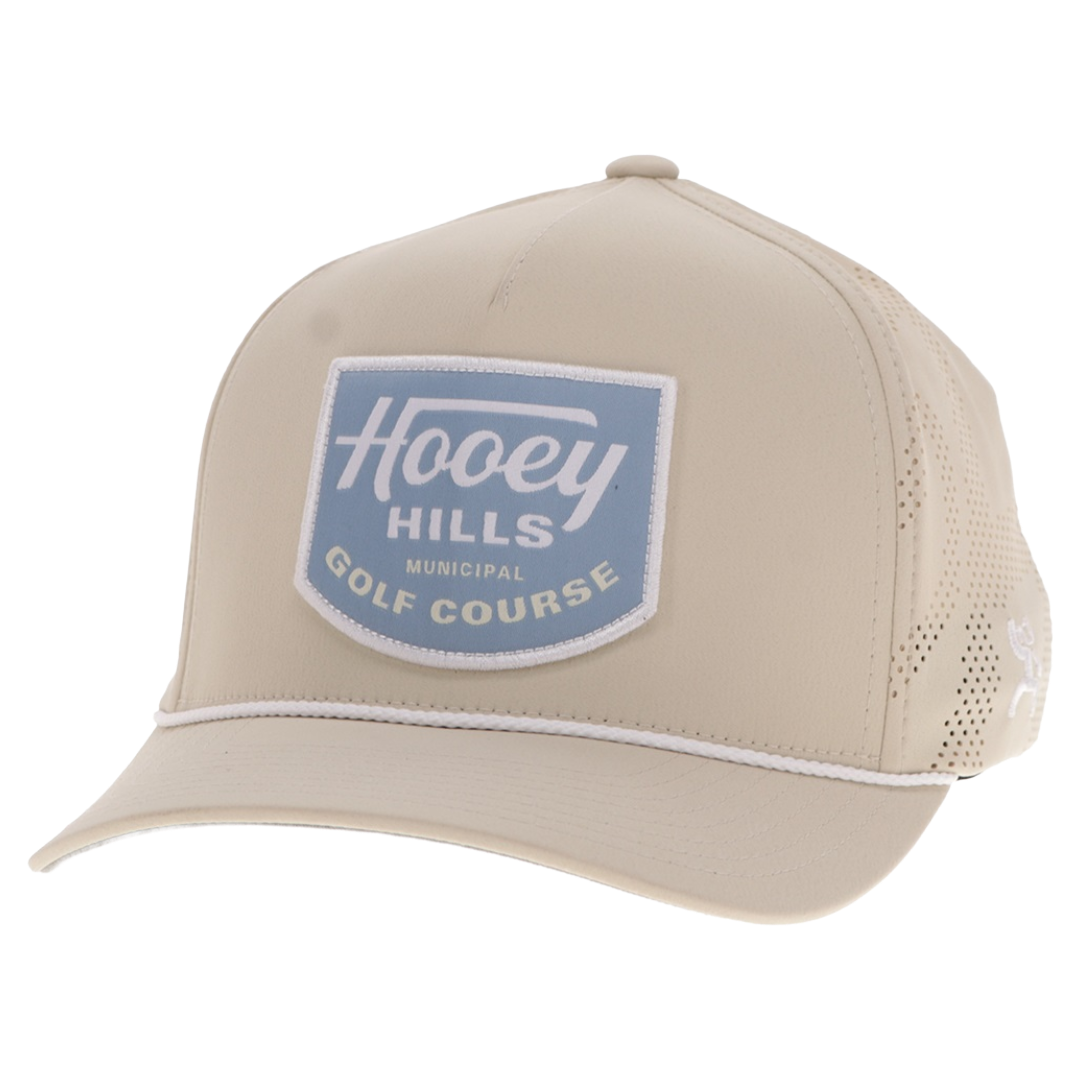 Hooey "Noonan" Tan & Teal Patch Perforated Trucker Cap 2531T-TN