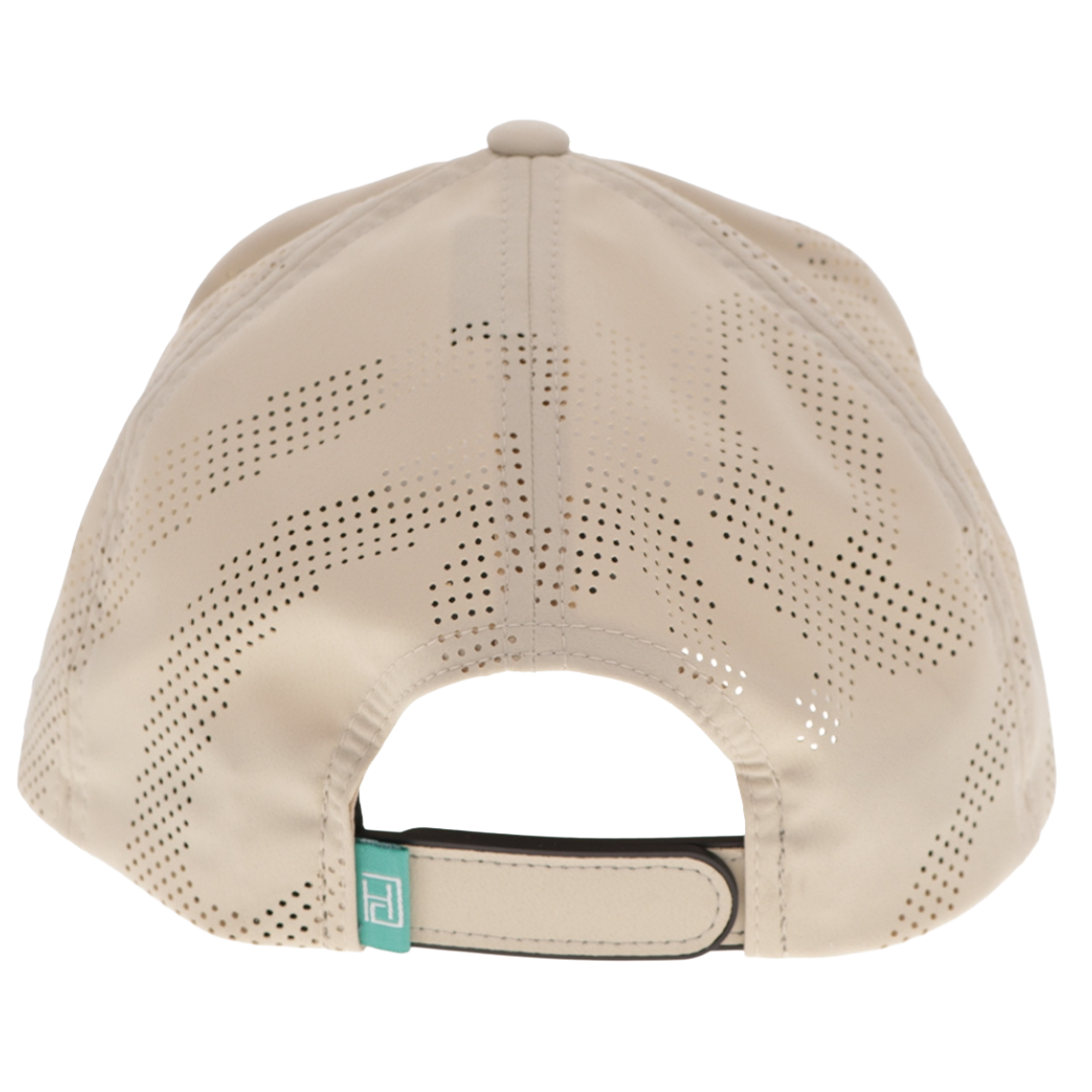 Hooey "Noonan" Tan & Teal Patch Perforated Trucker Cap 2531T-TN