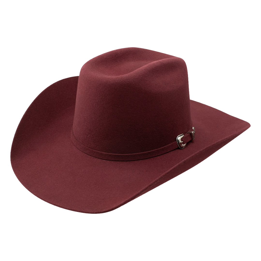 Resistol X Cody Johnson Thunder Hill 3X Burgundy Wool Western Hat RWTHHL-CJ4282