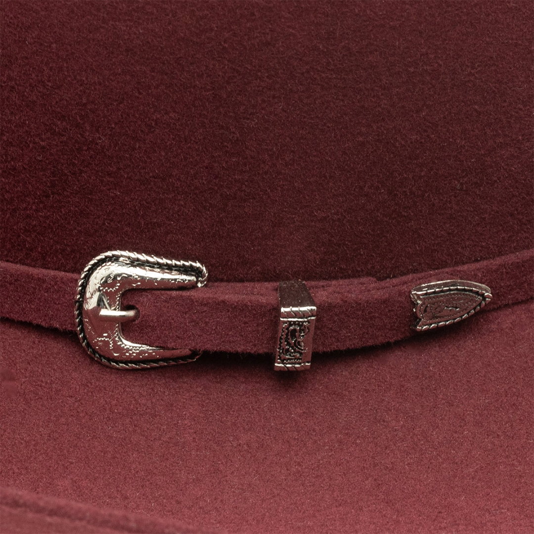 Resistol X Cody Johnson Thunder Hill 3X Burgundy Wool Western Hat RWTHHL-CJ4282