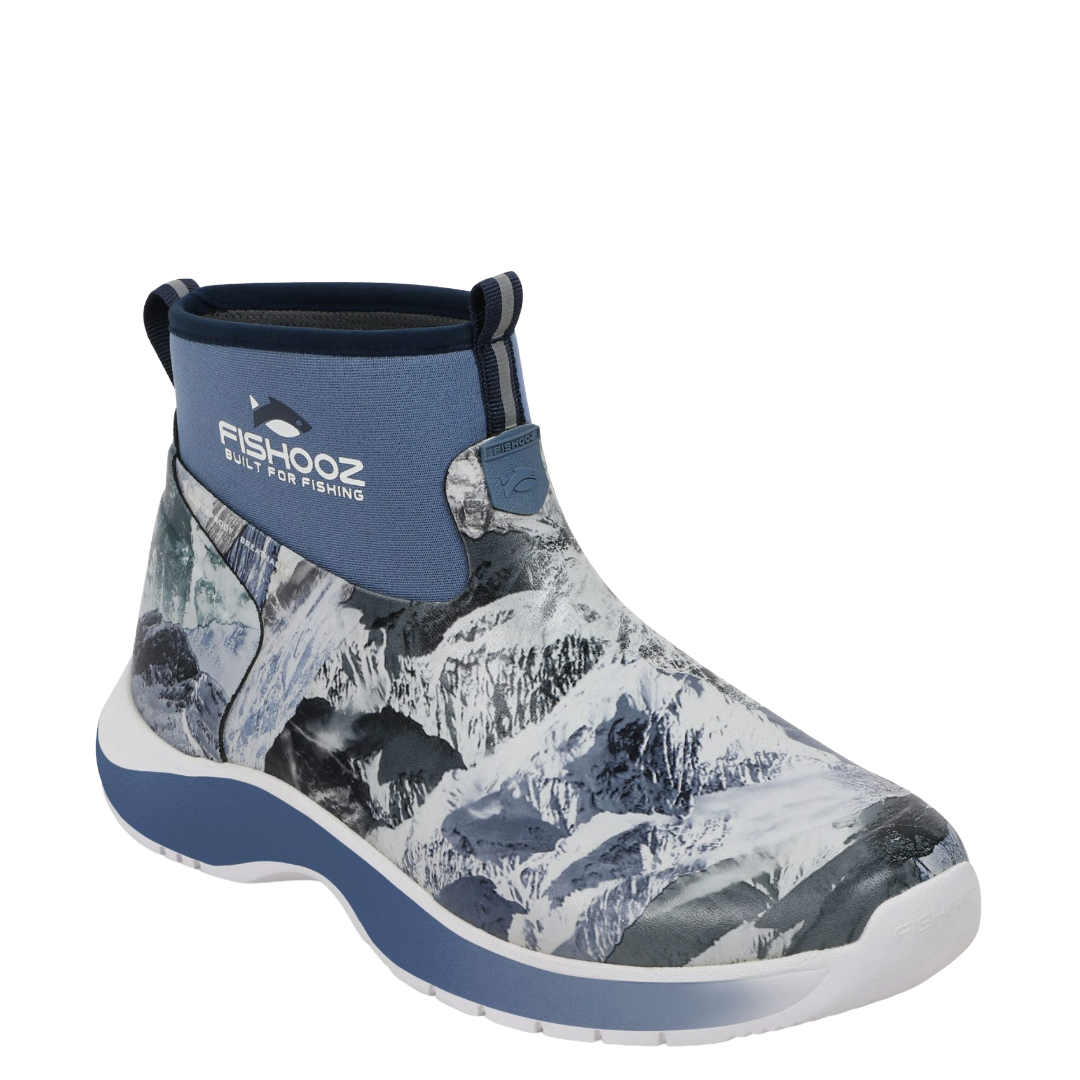 Dryshod Men's Fishooz DryRun Splotch Blue Ankle Boot DRA-MA-SPL