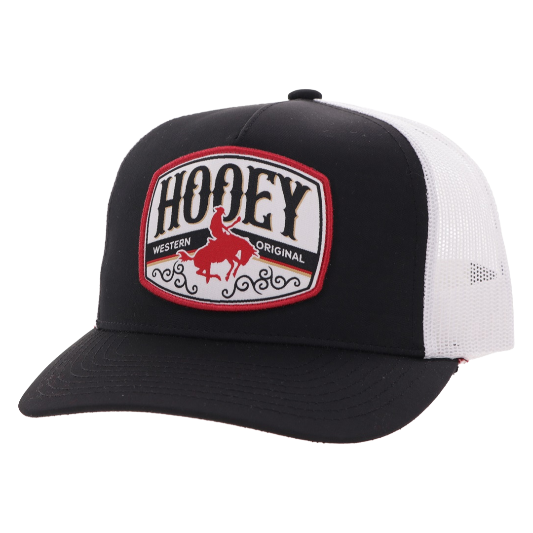 Hooey "Salado" Black & White Trucker Cap 2604T-BKWH