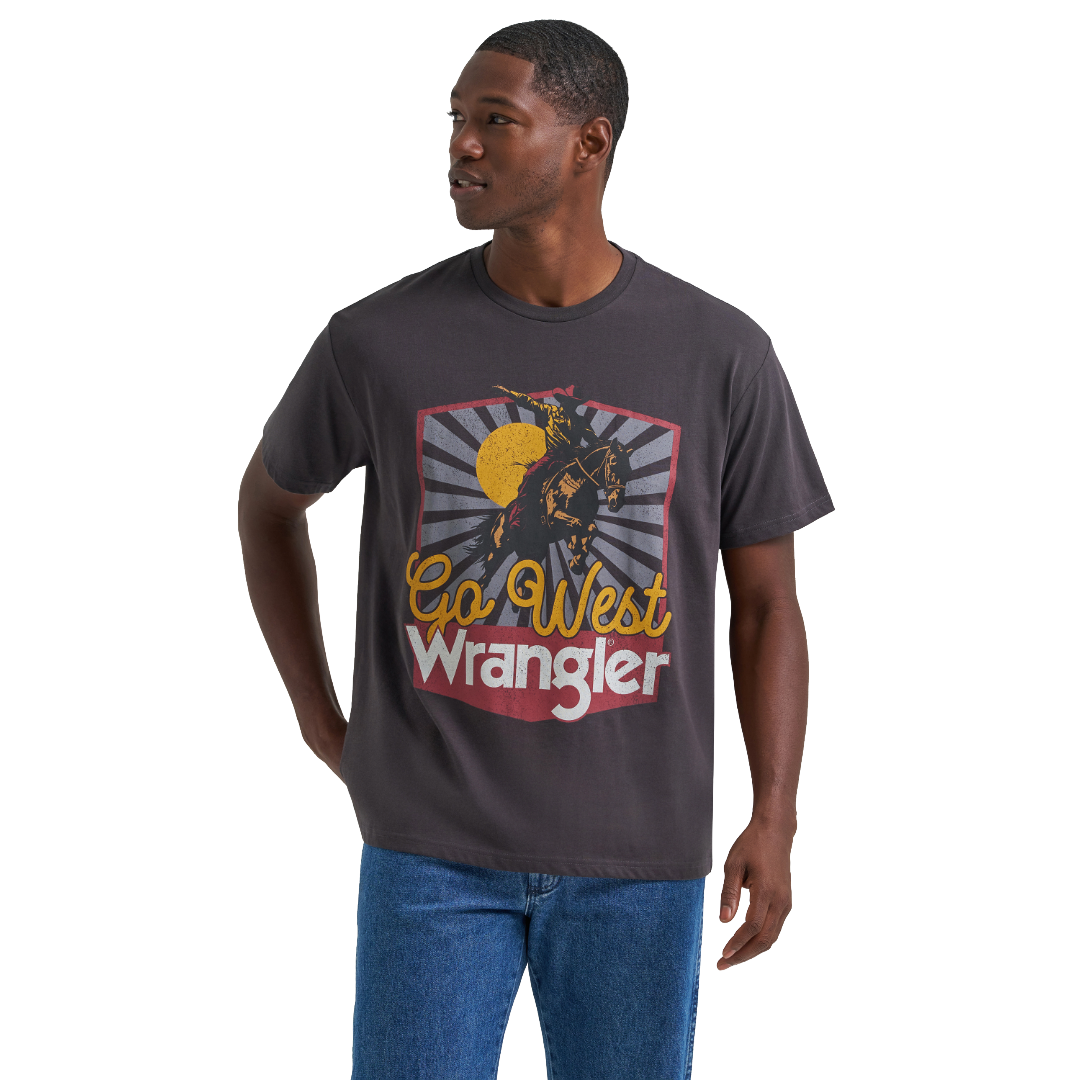 Wrangler Men's Phantom 'Go West' Graphic Vintage Fit T-Shirt 112375781