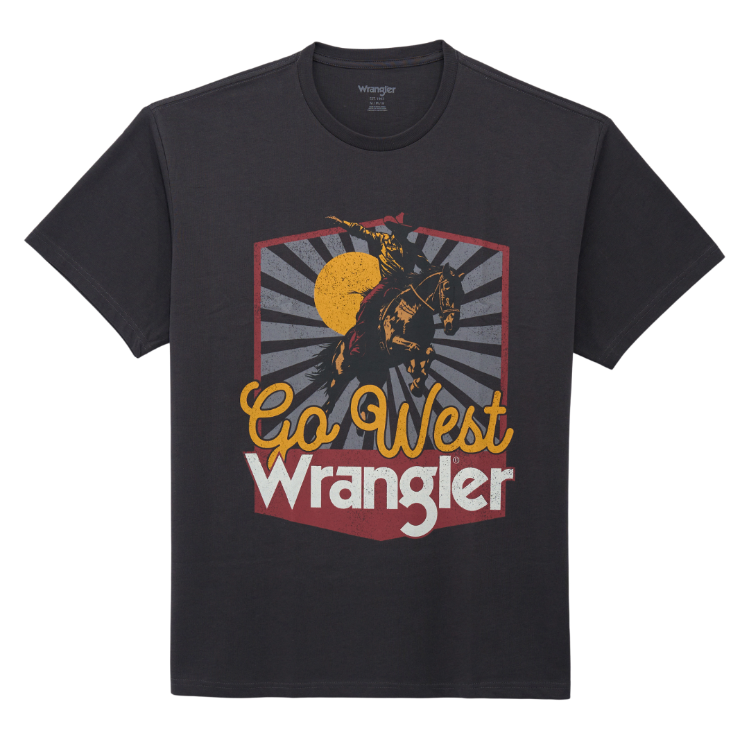 Wrangler Men's Phantom 'Go West' Graphic Vintage Fit T-Shirt 112375781