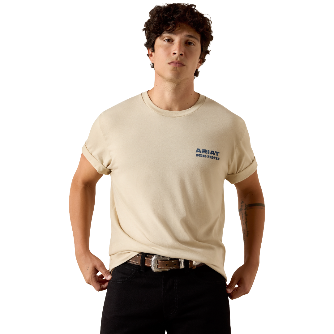 Ariat Men's Proven Stamp Natural Tan T-Shirt 10073416