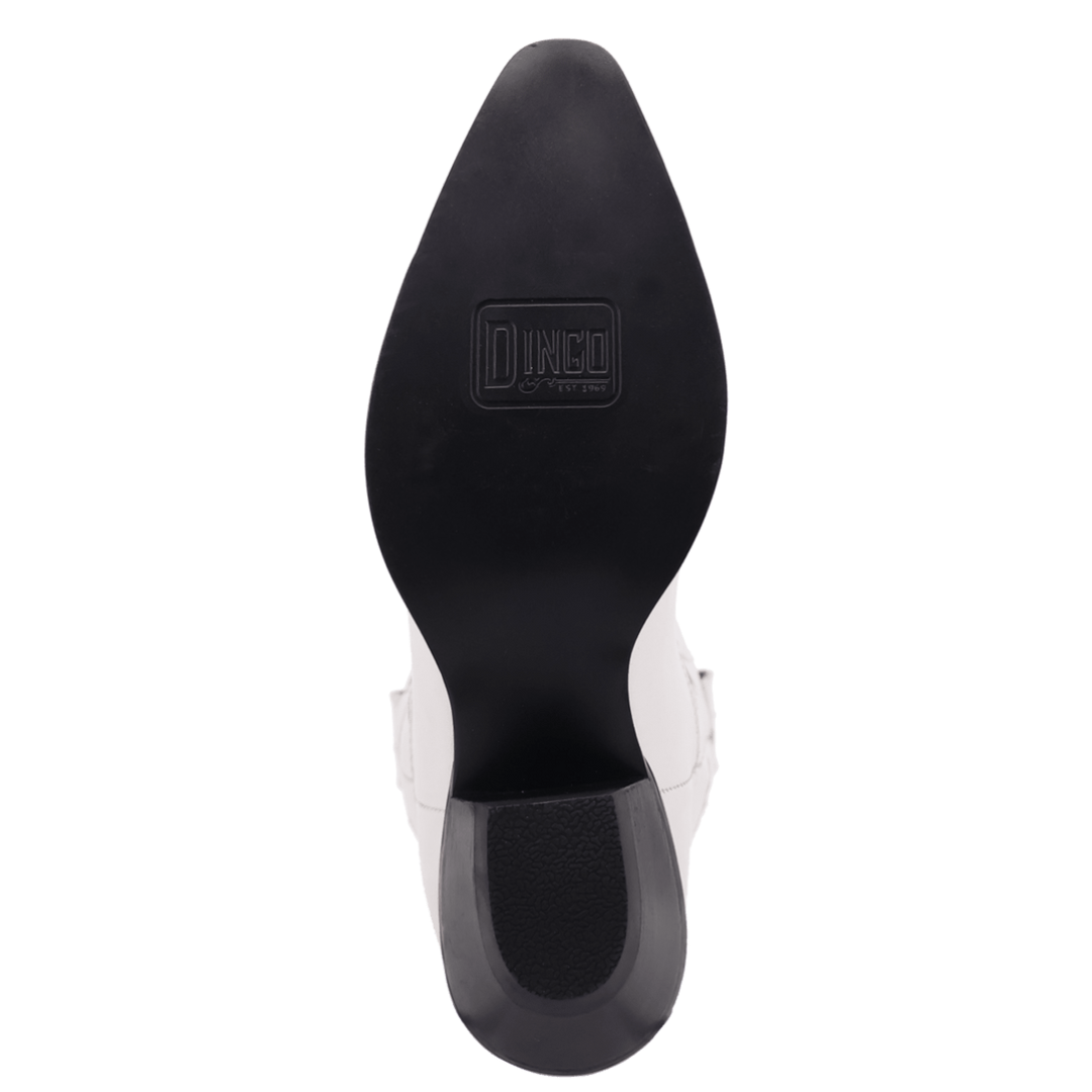 Dingo Ladies White Jukebox Leather Western Boot DI2421