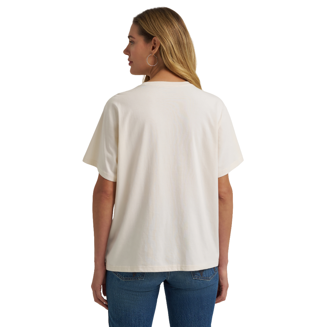 Wrangler Retro® Ladies Howdy Girlfriend Fit Whisper White T-Shirt 112375902