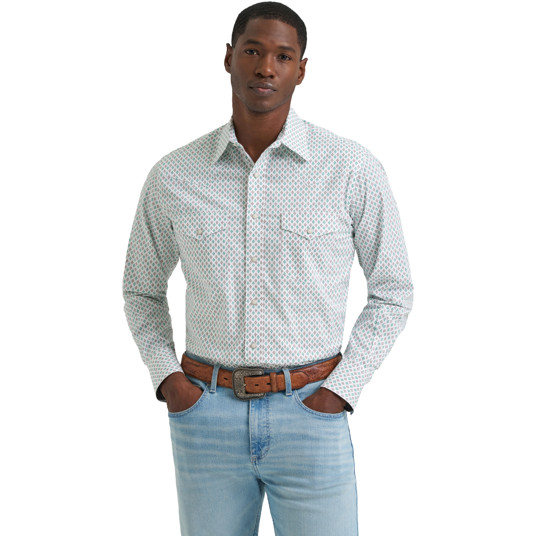 Wrangler Men's 20X Competition Advanced Comfort Classic Fit Snap Shirt 112378711