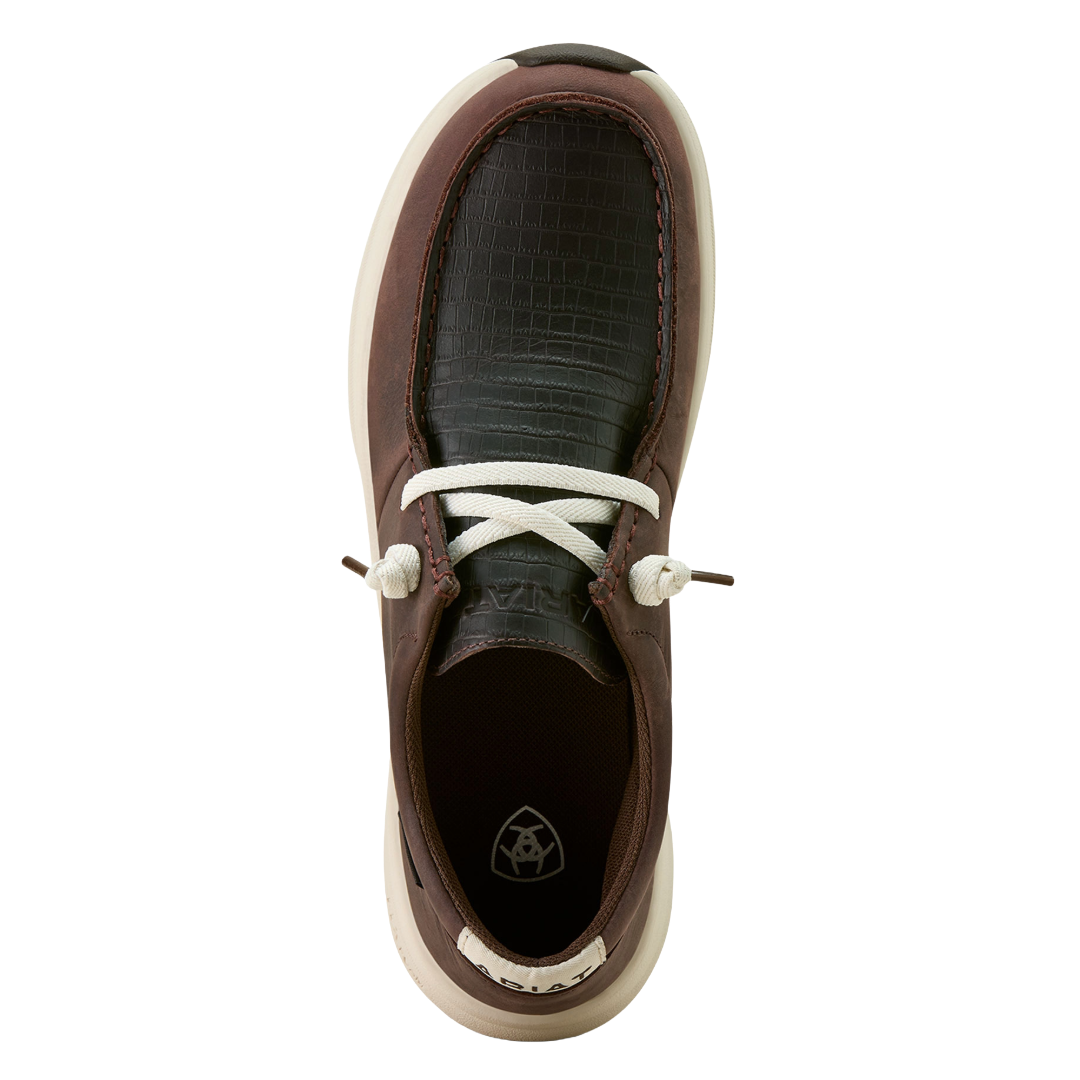 Ariat Ladies Buckeye Chocolate Brown Leather Waterproof Shoe 10063964