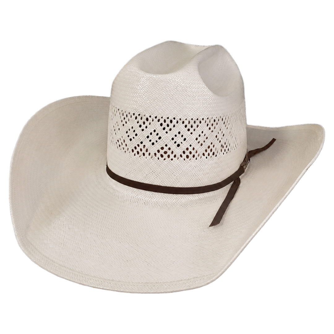 American Hat Co. Rancher Crease Ivory Straw Hat 8300RC-2CCHOC-RC